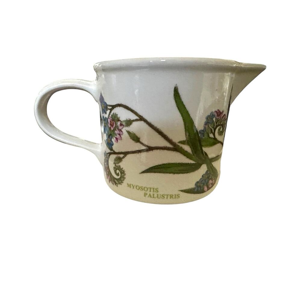 Portmeirion Botanic Garden Creamer Drum Forget-Me-Not 052923 1972 Black Mark New